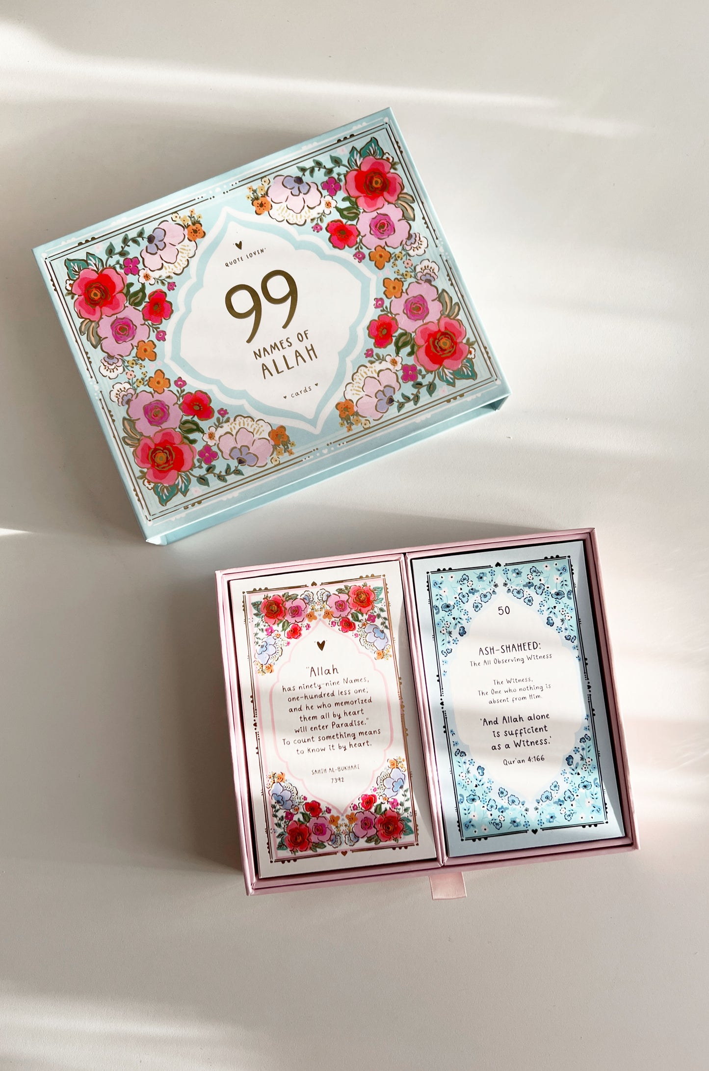 99 Names of Allah - Mini prints with drawer box | Quote Lovin' | Eid gifts