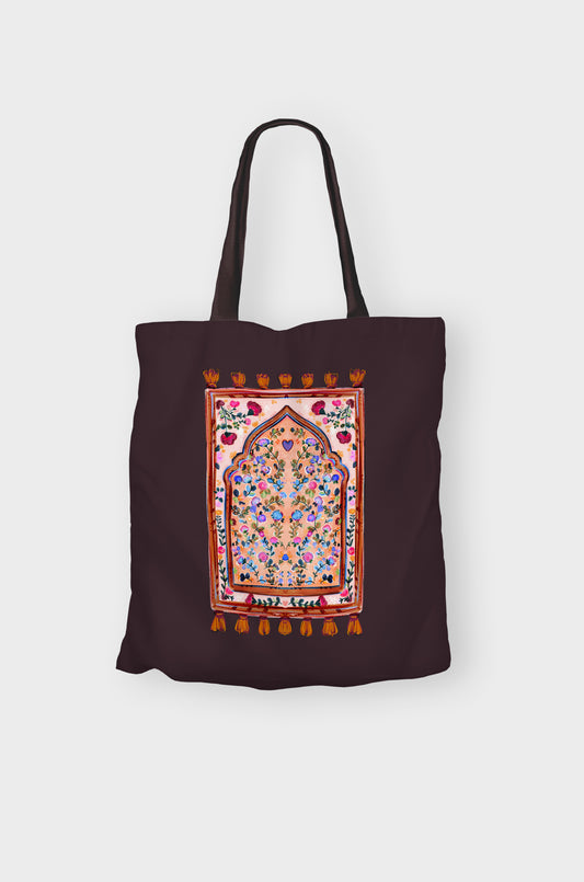 Prayer mat - Brown Tote  | Quote Lovin' | Eid gifts