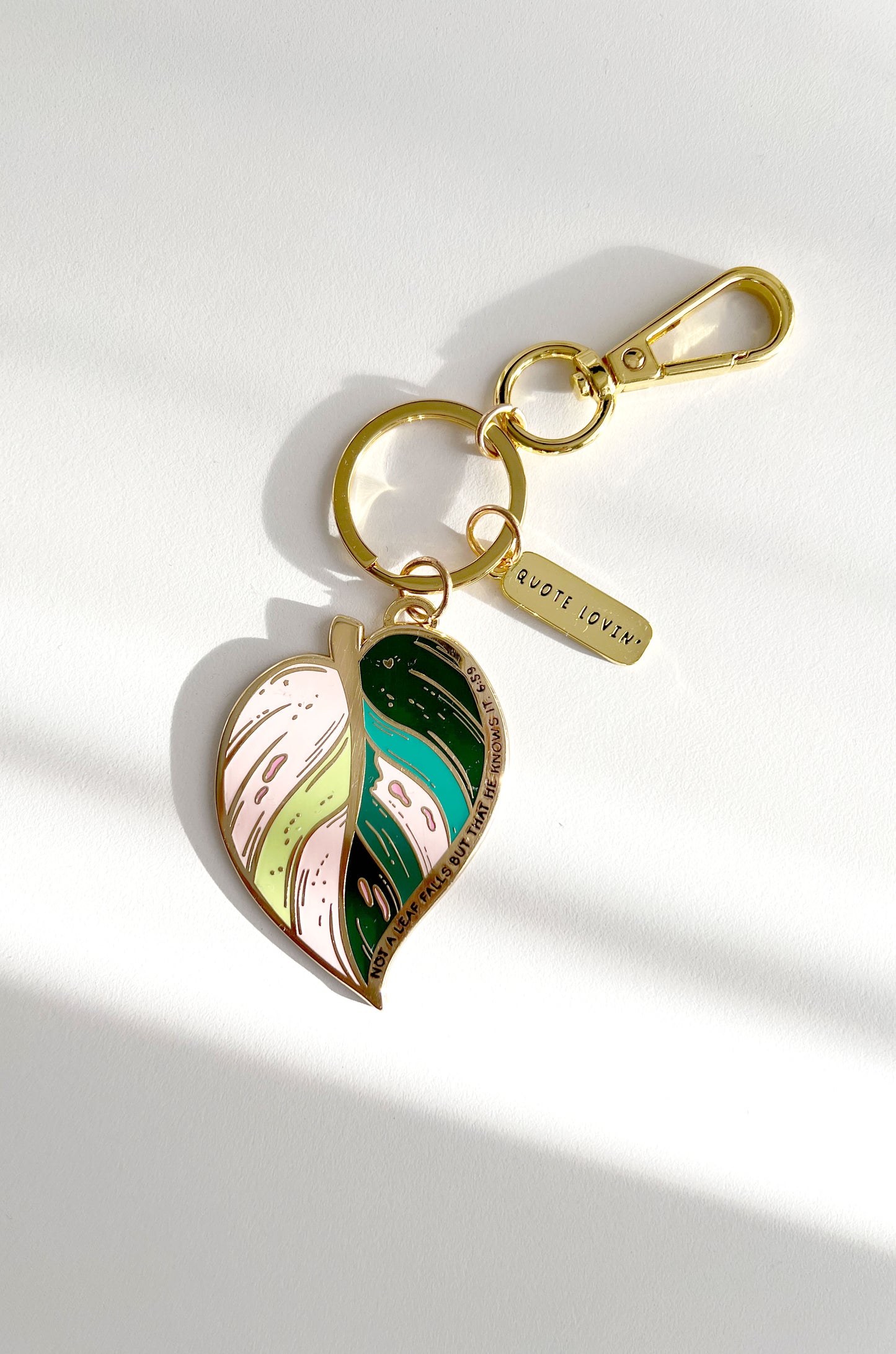 Leaf keyring | Quote Lovin' | Eid gifts - Quote Lovin'