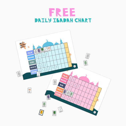 Daily Ibadah chart - freebies