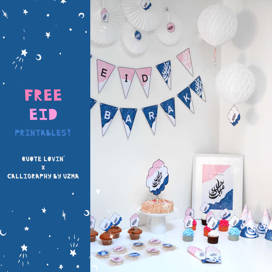 Eid Printables collab x Calligraphy by Uzma