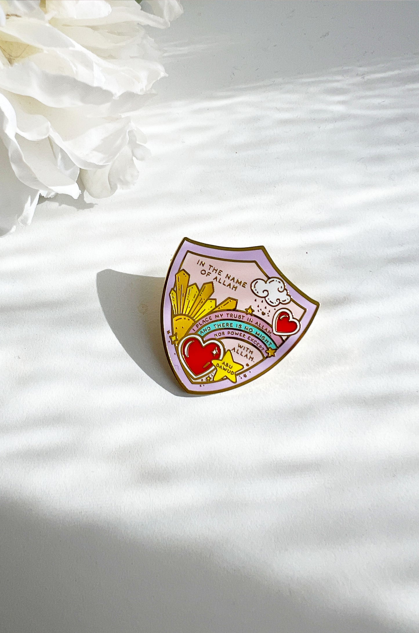 Shield brooch pin | Quote Lovin' | Eid gifts