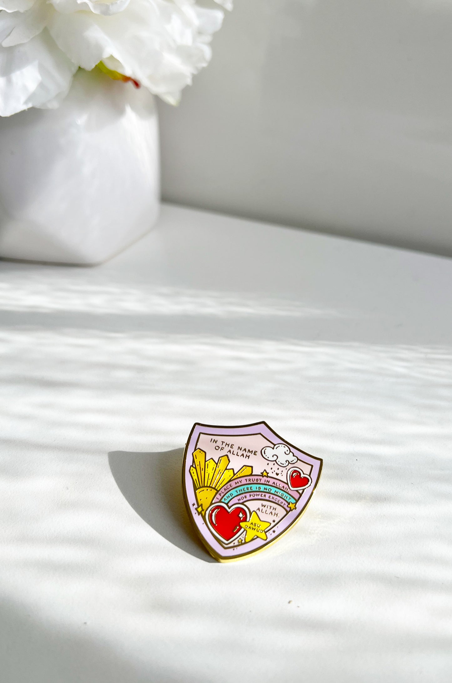 Shield brooch pin | Quote Lovin' | Eid gifts