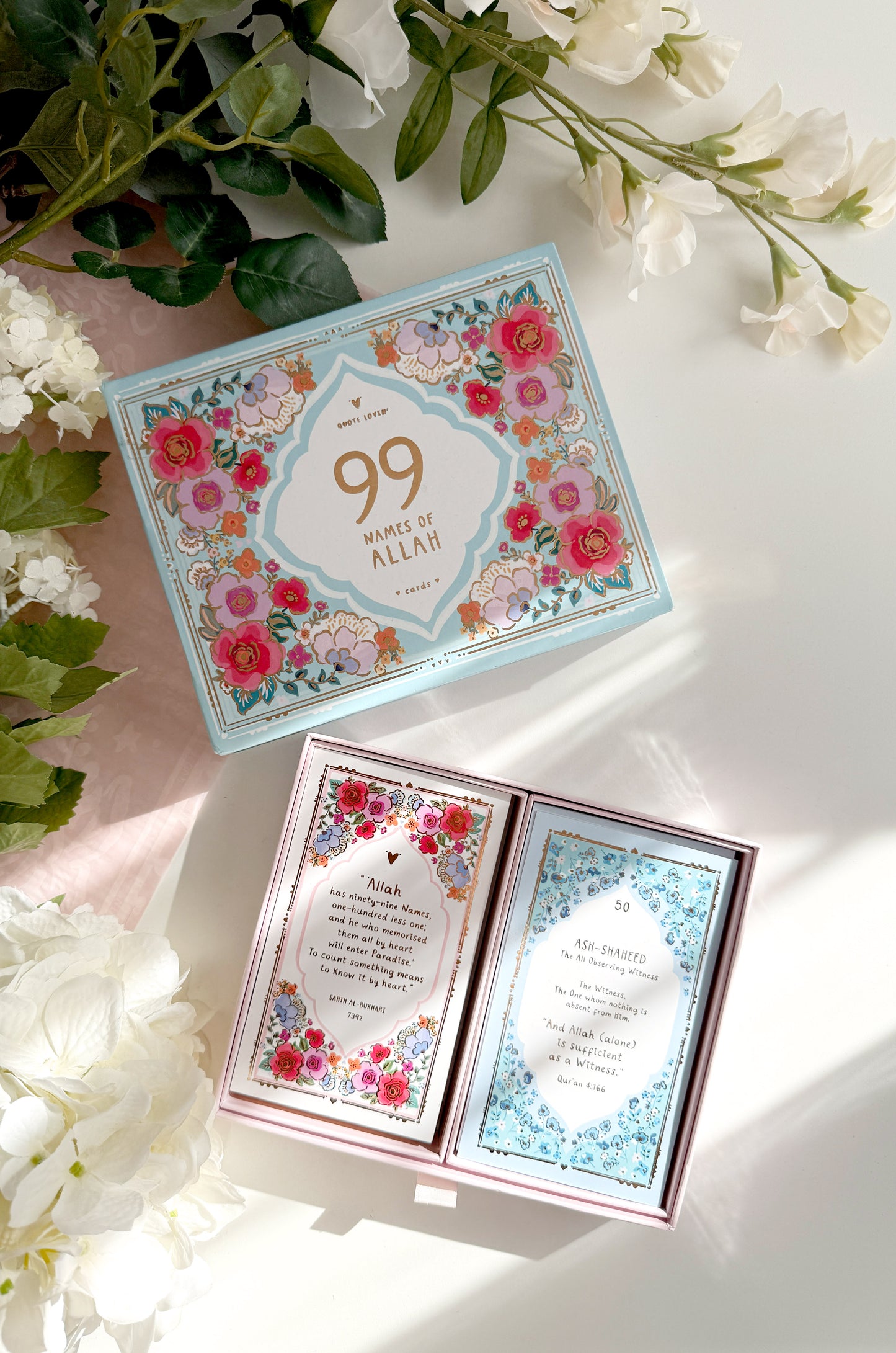 99 Names of Allah - Mini prints with drawer box  | Quote Lovin' | Eid gifts