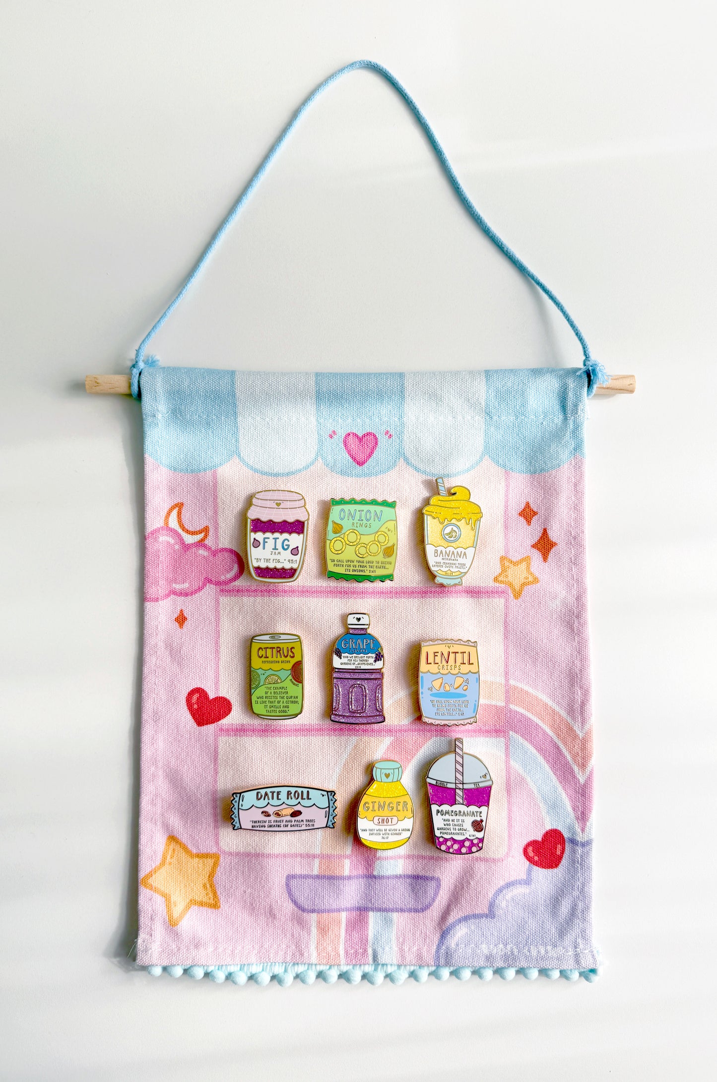 Snack pins and display vending machine banner | Quote Lovin' | Eid gifts