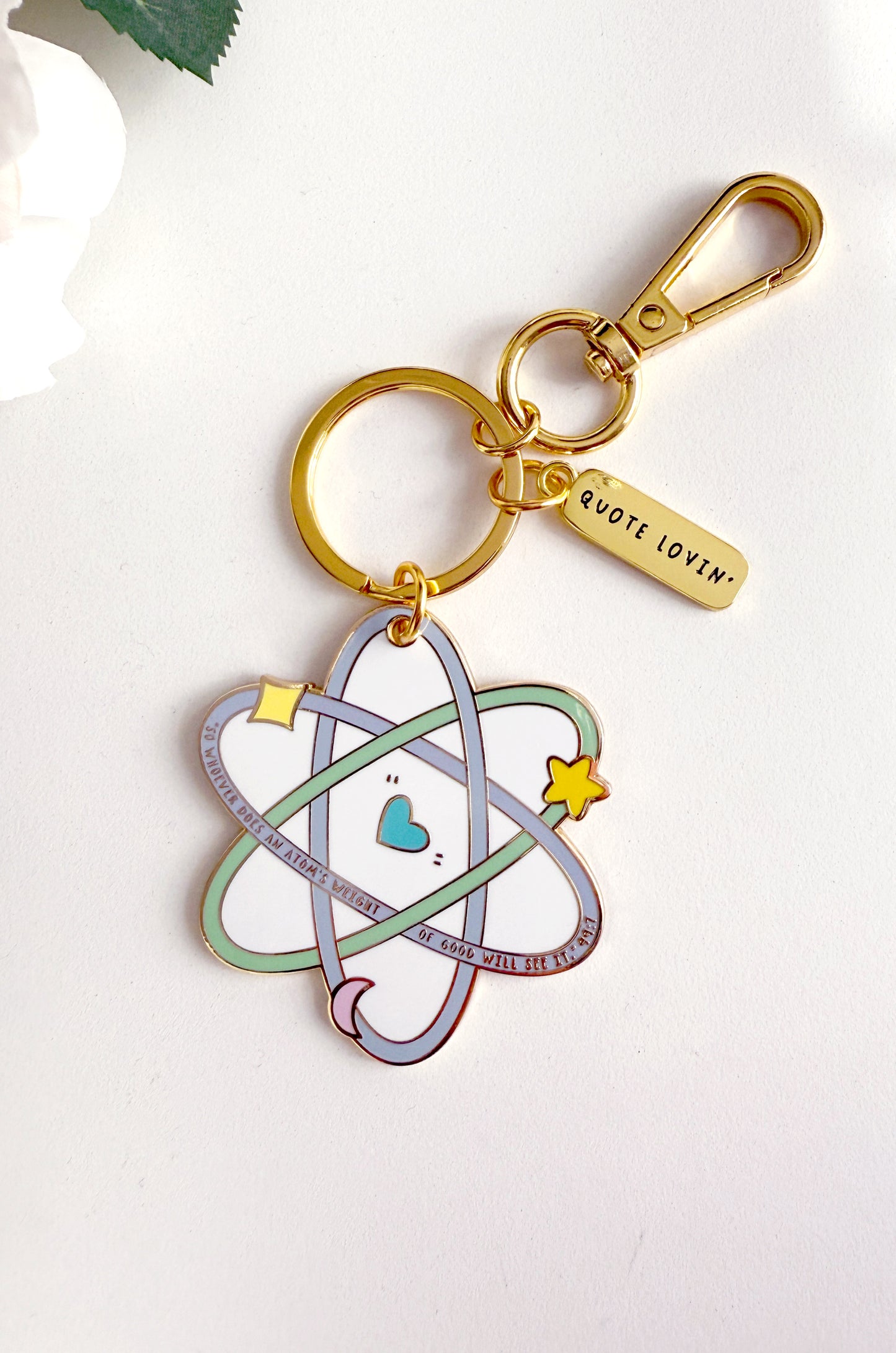 Atom keyring | Quote Lovin' | Eid gifts - Quote Lovin'