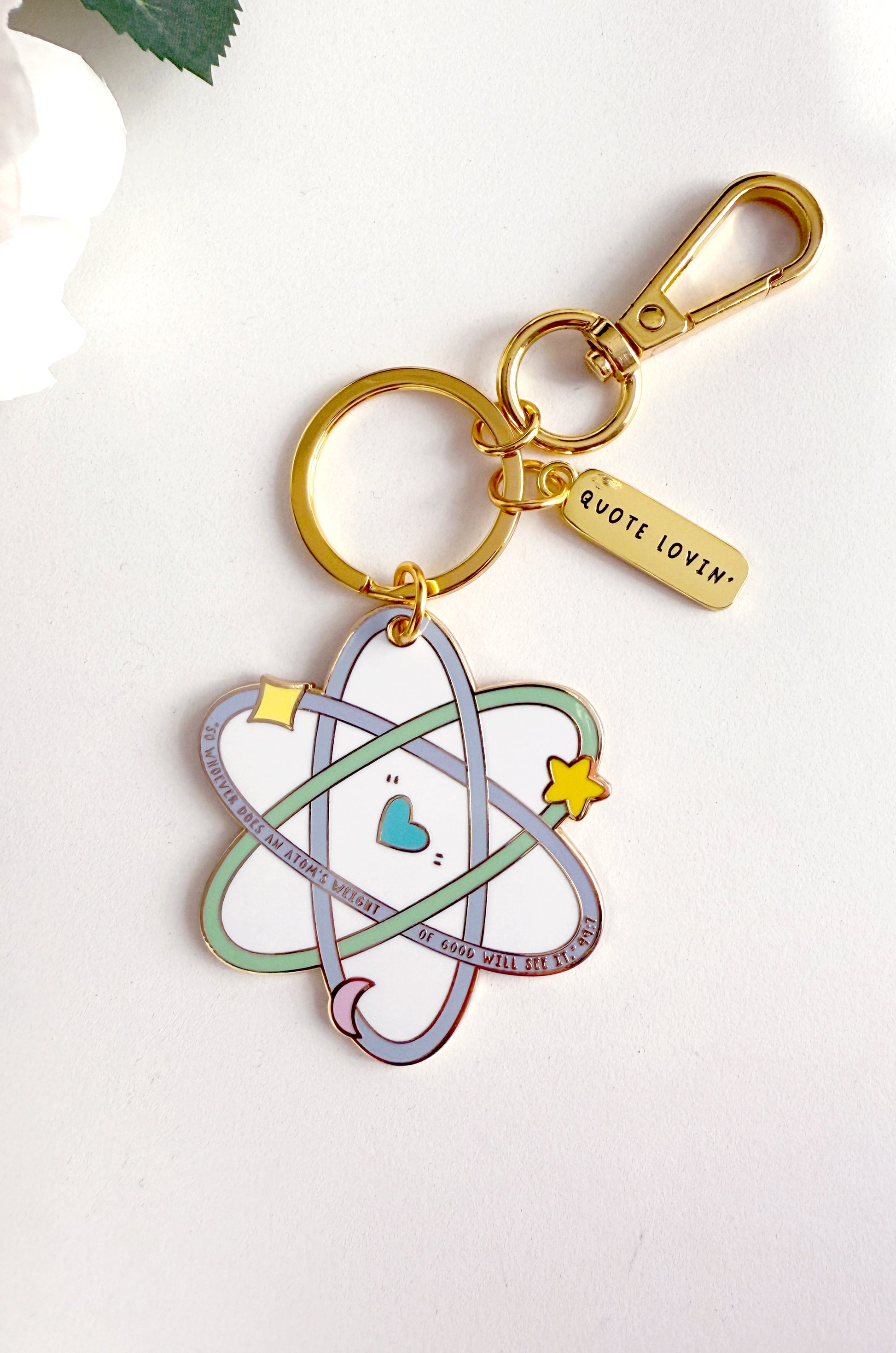 Atom keyring | Quote Lovin' | Eid gifts - Quote Lovin'