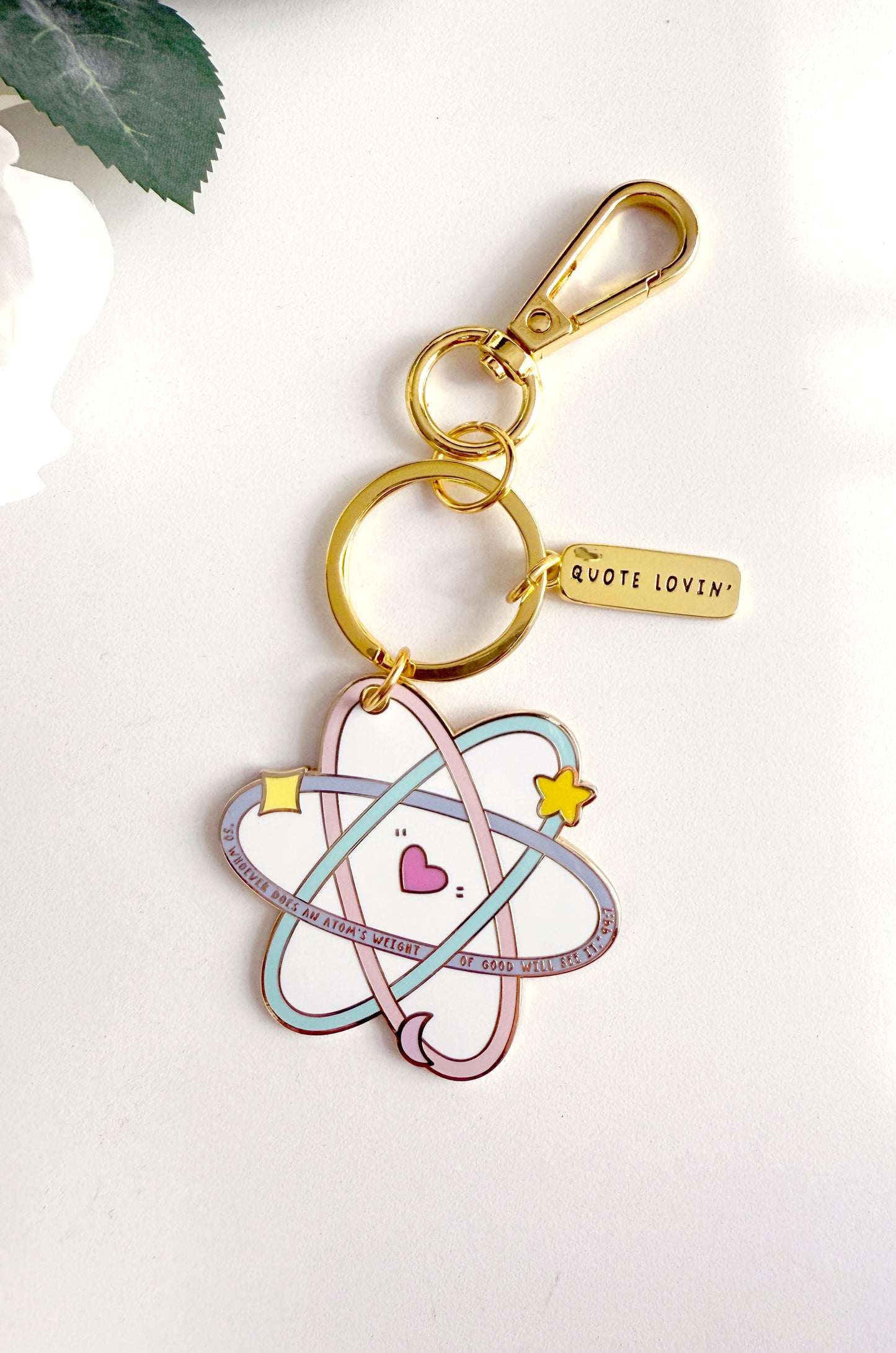 Atom keyring | Quote Lovin' | Eid gifts - Quote Lovin'