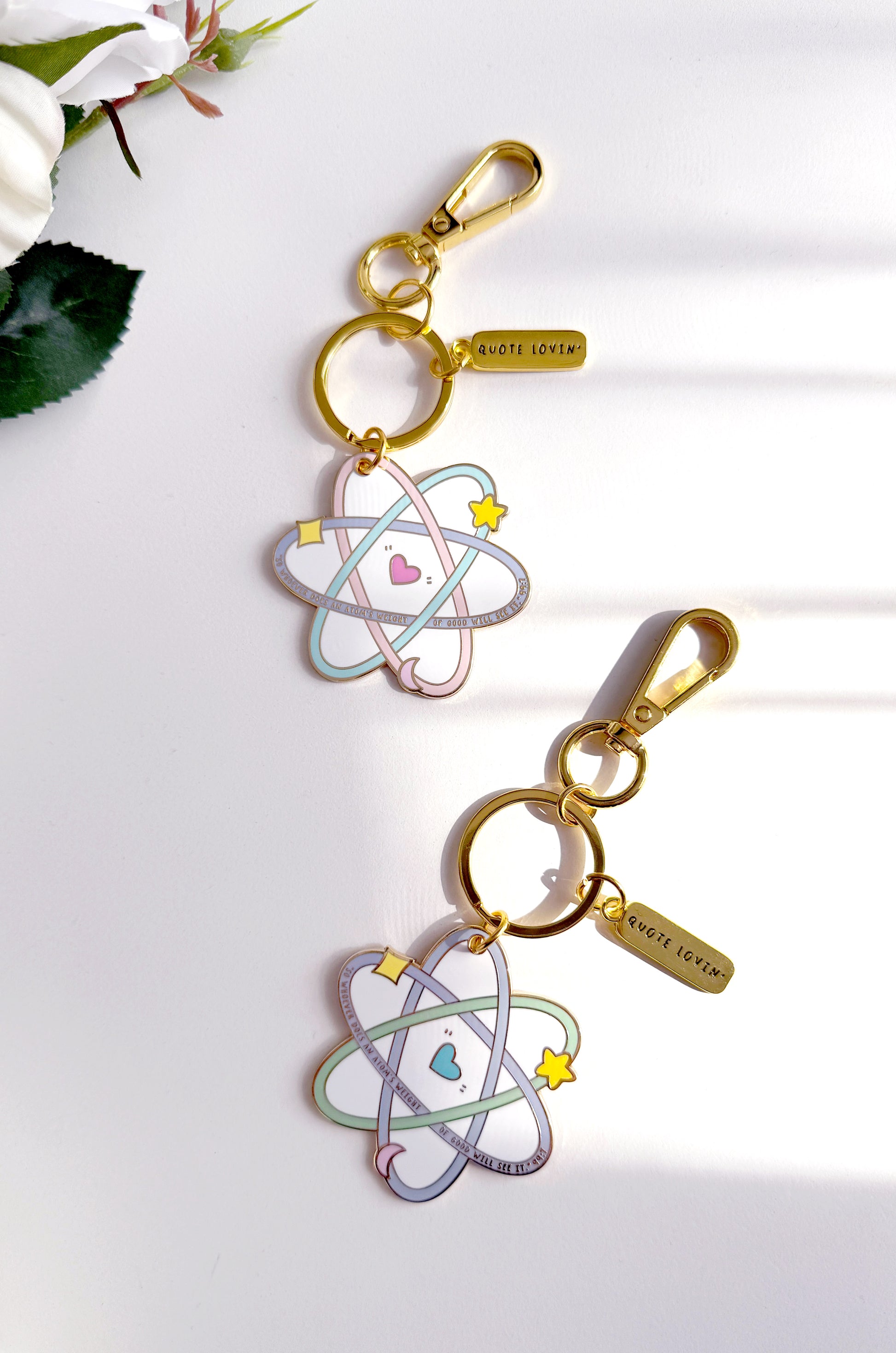 Atom keyring | Quote Lovin' | Eid gifts - Quote Lovin'
