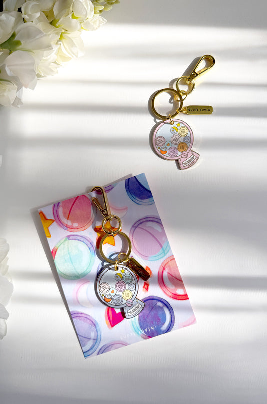 Gumball machine keyring | Quote Lovin' | Eid gifts