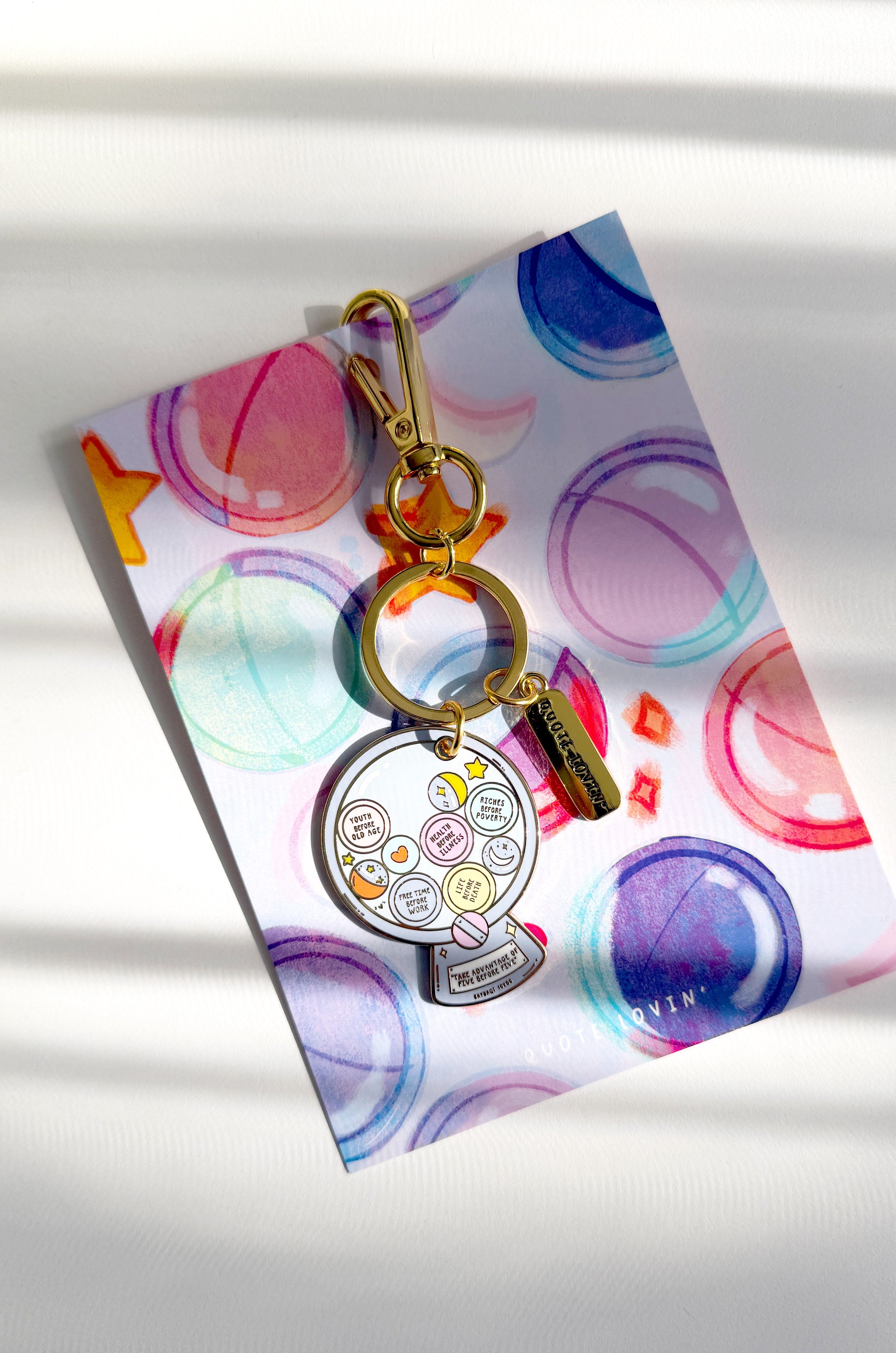 Gumball machine keyring | Quote Lovin' | Eid gifts - Quote Lovin'