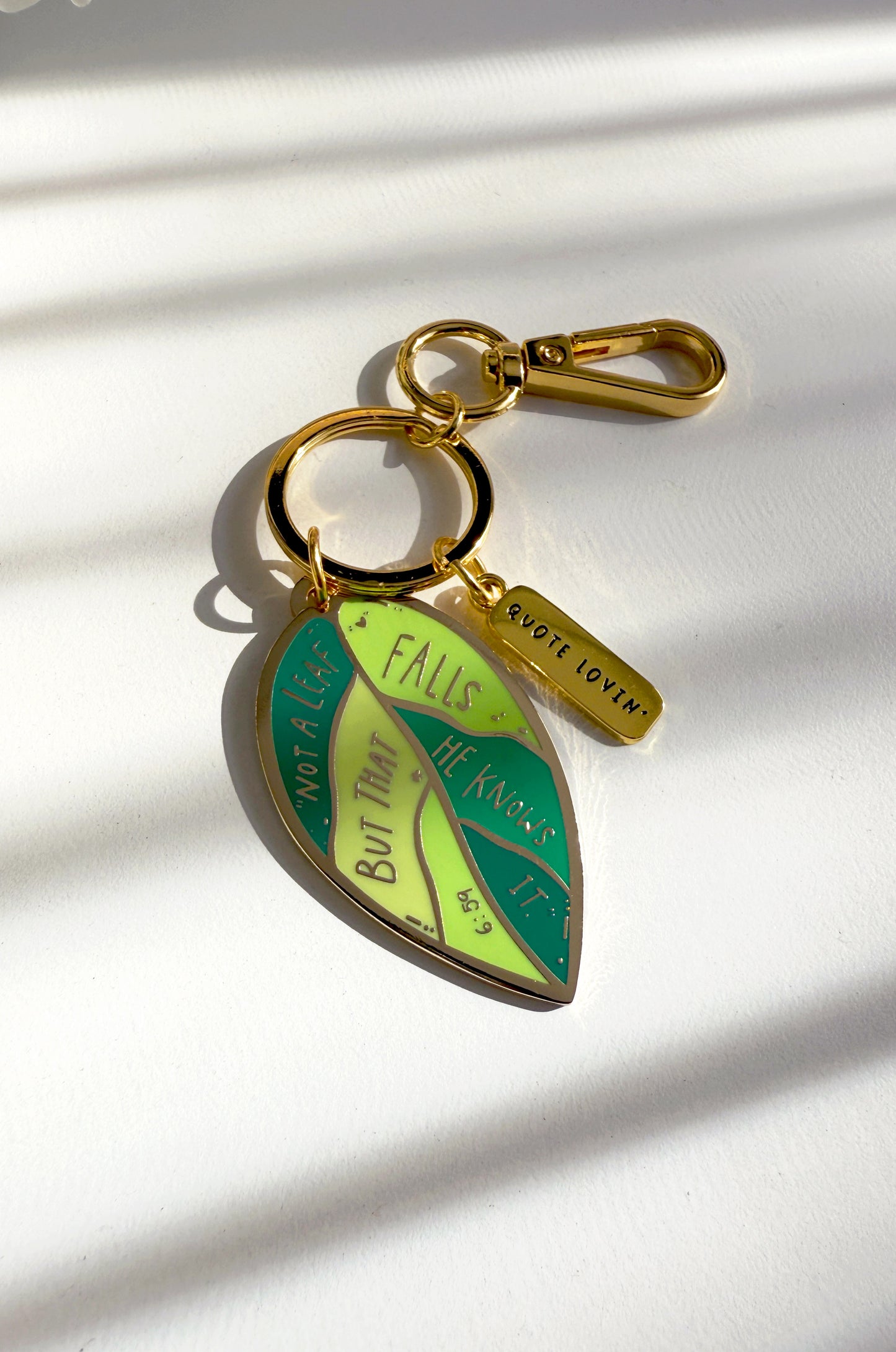 Leaf keyring | Quote Lovin' | Eid gifts - Quote Lovin'