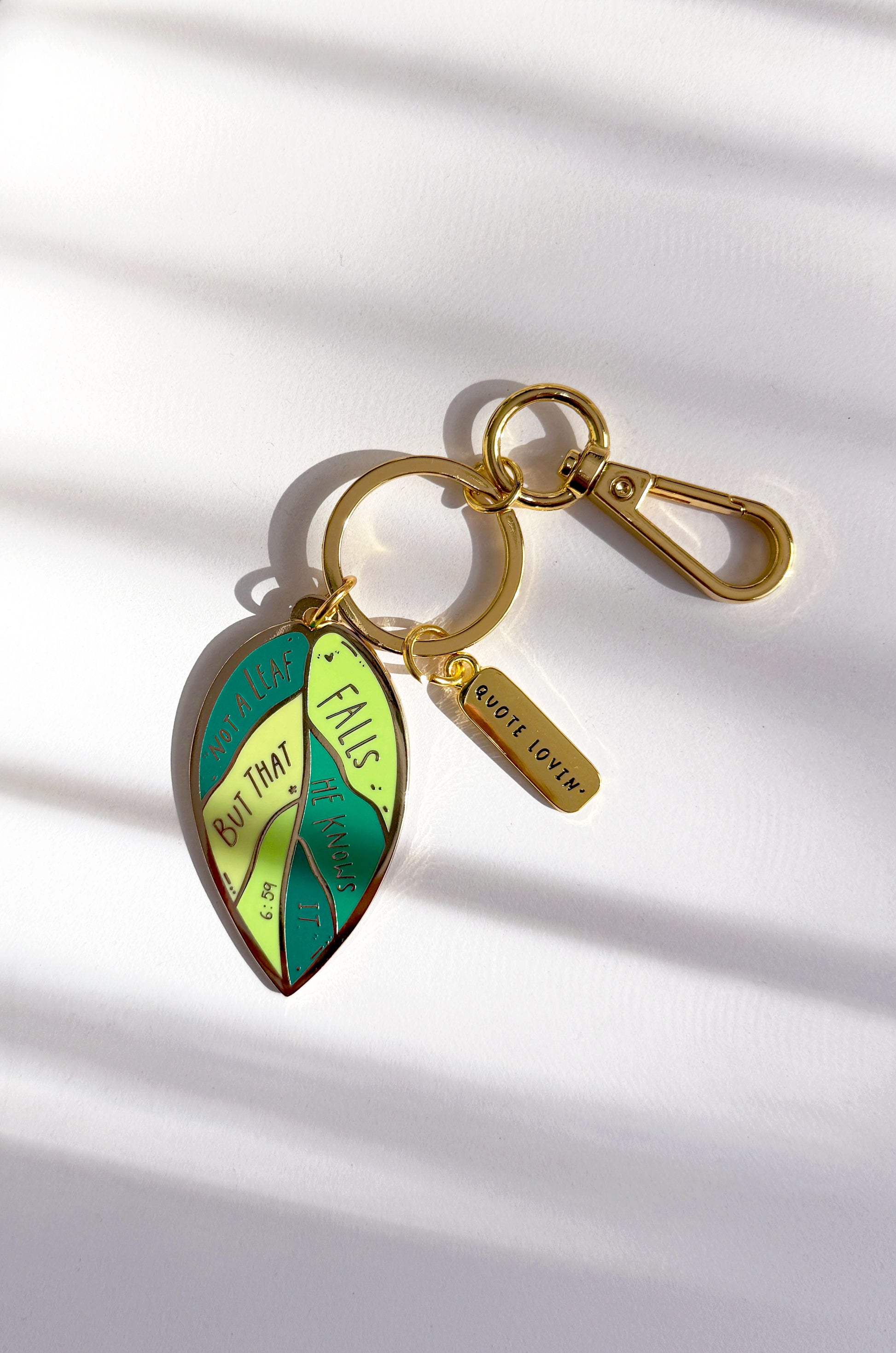Leaf keyring | Quote Lovin' | Eid gifts - Quote Lovin'