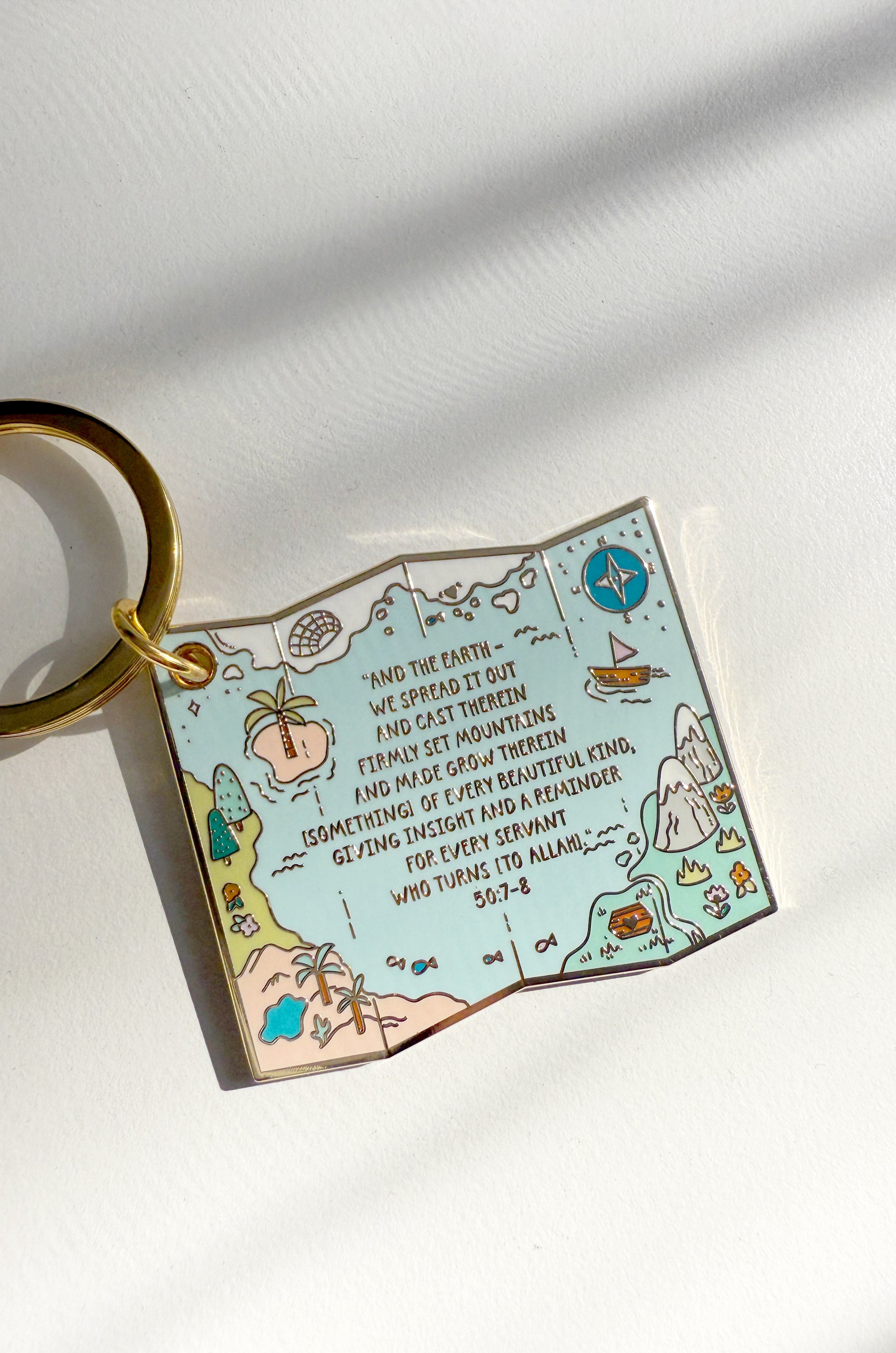 Map keyring | Quote Lovin' | Eid gifts - Quote Lovin'