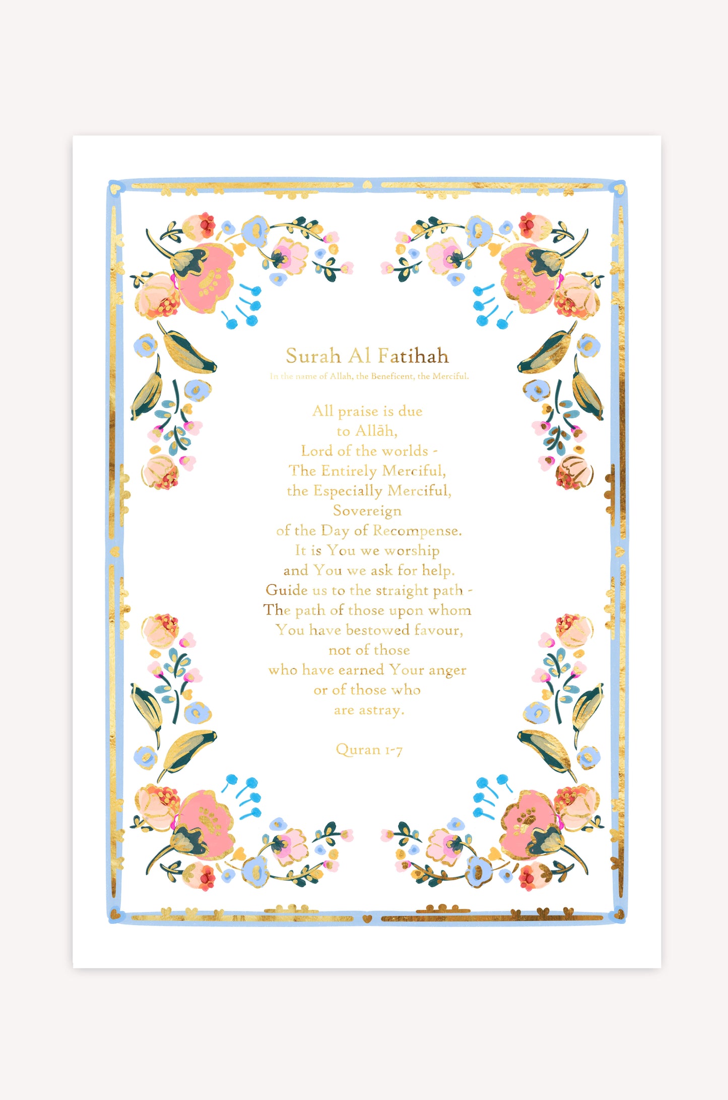 Foil Prints A4 | Quote Lovin' | Eid gift ideas - Quote Lovin'
