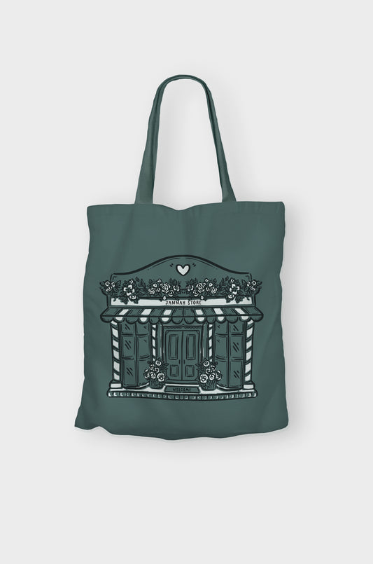 Jannah store - dark green Tote  | Quote Lovin' | Eid gifts